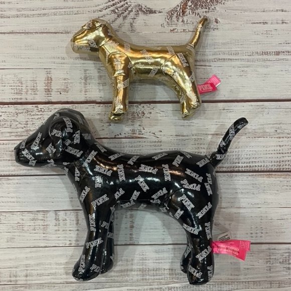 Victoria's Secret PINK stuffed Big Dog & Mini Dog Limited Edition 2-Piece Set - Picture 2 of 11